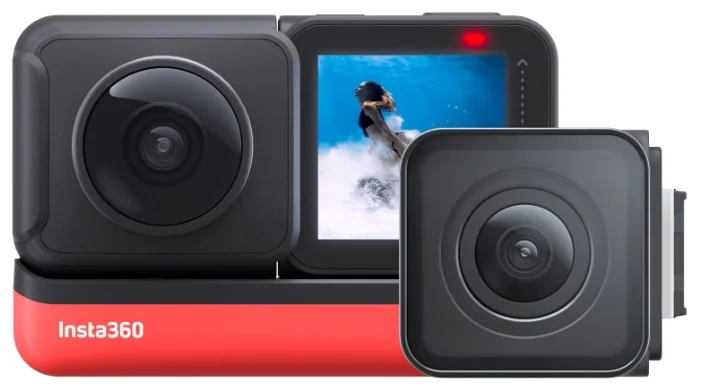 Экшн-камера Insta360 One R Twin черный/красный